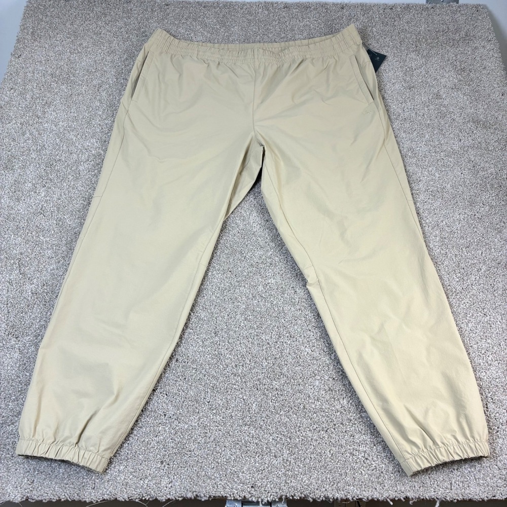 NWT VRST Mens XX Large Tan Nylon Spandex Jogger Pants Athletic Trackwear Casual